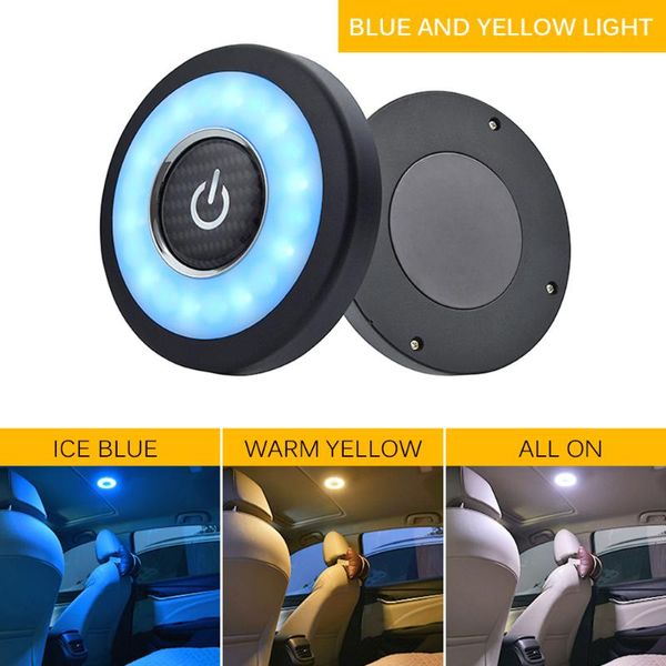 Luces de techo LED LED Lámpara de lectura ABS Doma Tronco Tronco Ambient Bombilla Bombilla Amarillo Amarillo Interior Atmósfera