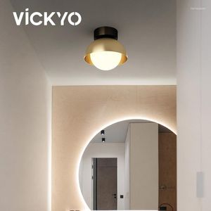 Plafondlampen Vickyo LED koperlicht moderne lamp armatuur verlichting voor slaapkamer huis woonkamer kinderen gangpad decor
