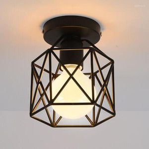 Plafonniers Lampe Vintage Salon Nordique LED Luminaria Lumière Entrée Allée Couloir Loft Intérieur Éclairage Suspendu