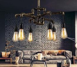 Plafondlampen Waterleiding Loft Stijl Lamp Edison Hanger Armaturen Vintage Industrieel Ophangen Voor Eetkamer Bar1562427