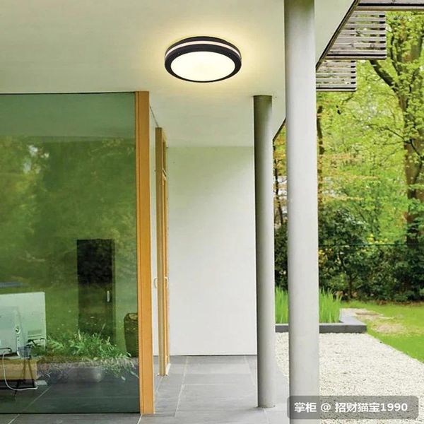 Plafonniers étanche Downlight extérieur balcon terrasse El lumière salle de bain IP65 lampe ronde AC110V AC220V