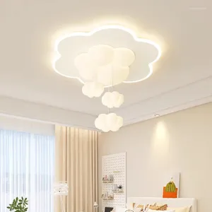 Plafondverlichting Witte Wolkenlamp Kinderkamerlampen Warm Romantisch Slaapkamer Decor Baby Kleine Jongen Meisje Licht