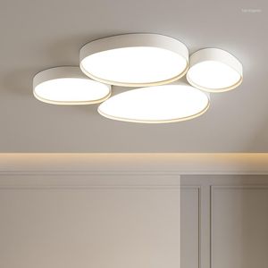 Plafondverlichting Wit Dimbaar Moderne LED-lamp Glans Voor Woonkamer Slaapkamer Eetkamer Kantoor Koffiewinkel Appartement Villa Kroonluchter