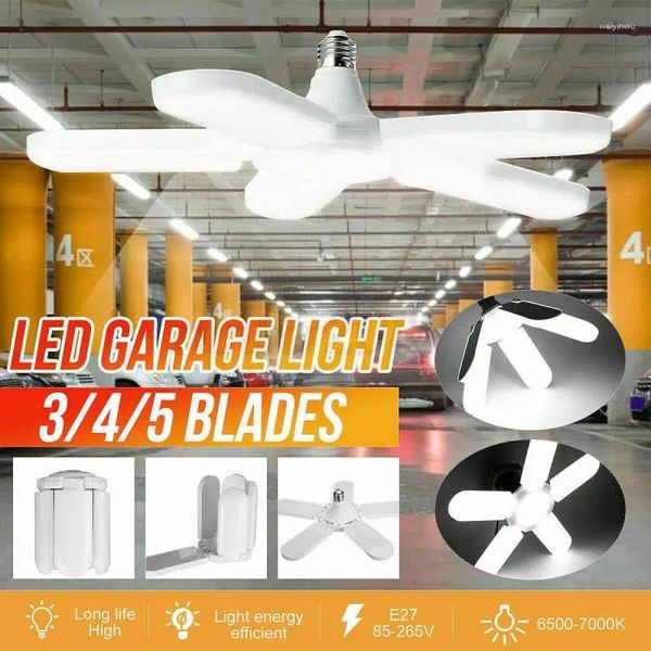 Loucles de plafond lampe à fans blanc stable et accessoires de voiture durables garage LED Light Plastique Boutique d'énergie Décoration d'éclairage d'économie