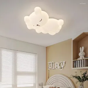 Plafondlampen wit slaapbeer led kinderkamer licht moderne minimalistische jongen meisje slaapkamer decor jeugdlampen