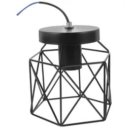 Plafonniers en fer forgé de style américain lampe au-dessus de la tête de la lampe à LED de lumière ménage