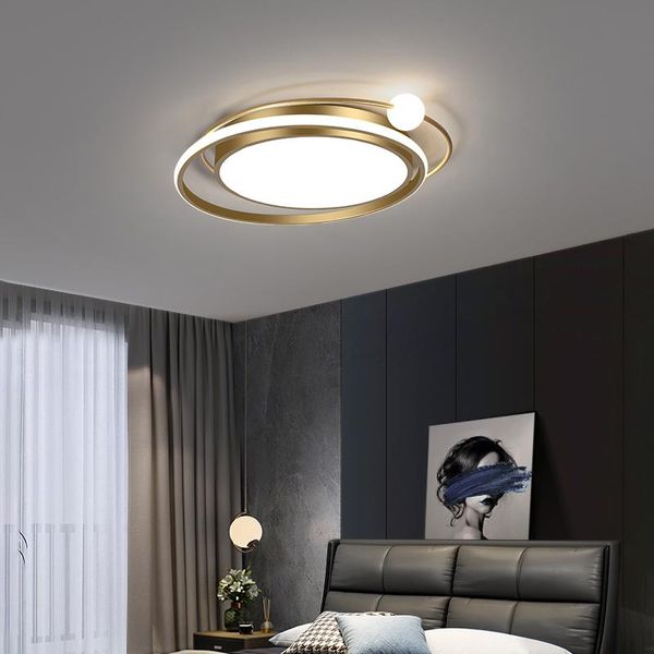 Plafonniers Yarra LED Lampe Pour Couloir Balcon BlackGold 28W Éclairage Intérieur Chambre SalonCeiling