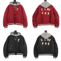 Cel Bestquality Men and Women Coats Hoody Designer Tracksuit CE Letter Femmes Veste de vent-en-vent Tops Veste universitaire Baseball Uniforme Fashion Coton Veste chaude Des