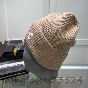 CEL Chapeaux tricotés marron kaki, chapeaux de créateurs, chapeaux tricotés d'automne et d'hiver, chauds et confortables, épais 214388