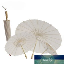 Viering Decoratie Bamboe Rand Ambachtelijke Papier Paraplu Handgemaakte Schilderij Blanco Papier Paraplu Oude Chinese Stijl Paraplu Decoratieve Paraplu