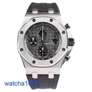 Celebrity AP Wrist Watch Royal Oak Offshore 26470st Elephant Grey Automatic Machine Machine Men de 42 mm