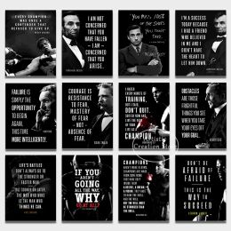 Celebrity Quotes Inspirational Poster Prints Canvas Painting Art Lincoln Lucka Motivational Wall Pictures for Office Home Decor