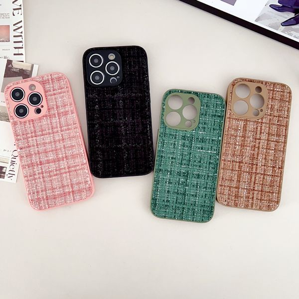 Celebre Celle Phone Case Fabric Failal Anti Shock Case Cover para iPhone 12/13/14/15 Pro Max