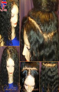 Style de célébrité lâche bouclés simulation perruque de cheveux humains courte perruque bouclée résistant à la chaleur synthétique dentelle avant Bob perruque pour les femmes noires9394261