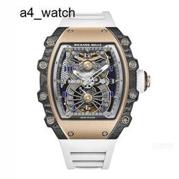 Beroemdheidshorloge Iconisch horloge RM-polshorloge Rm21-01 Tourbillon Hollow Series Rm2101 Koolstofvezel