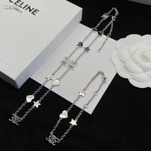 CELI Brand Luxury Love Heart Clover Designer Bracelets Colliers pour femmes Géométrie Gol