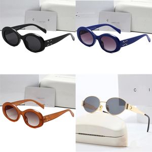 CELi Gafas de sol de diseñador de lujo 40238 Marca Hombres Mujeres Pequeño marco exprimido Gafas ovaladas Premium UV 400 Gafas de sol polarizadas Accesorios de moda