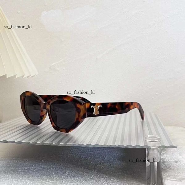 Céliène Sac Lunettes de soleil Designer Femmes Sunglases Sunglases Men Retro Cat-Eye Polygone Fashion Shopping Voyage Party Party Matching 738 Céliène Sungass