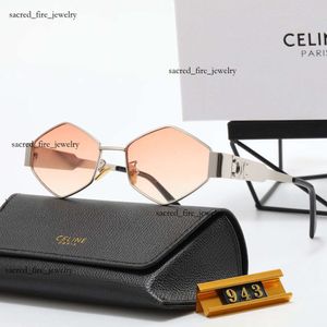 Gafas de sol celienas Nuevas gafas de sol de diseñador de alta belleza Celinr Gafas de sol Celebridades con gafas de sol irregulares Triunfes Gafas de sol AVANC 6913