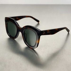 CELIES Celins nieuwe 4005 modieuze board subversie zonnebril heren en dames groot frame vlindervormige zonnebril UV-bestendig