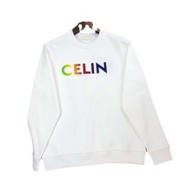 Celinnes Designer Sweat à capuche Mode de luxe pour femmes Sweatshirts pour hommes Lettre Brosse à dents brodée Pull à col rond pour hommes et femmes