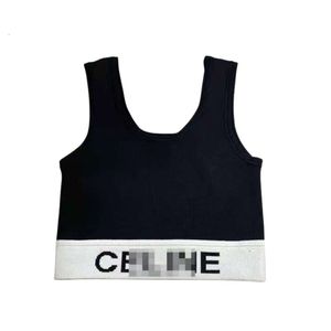 Celinnes Designer Gilet Luxe mode voor dames Zomertank Jeugd Gebreide tanktop Cool Comfortabele elastische band Schoonheidstank Sport U-vormige kraag