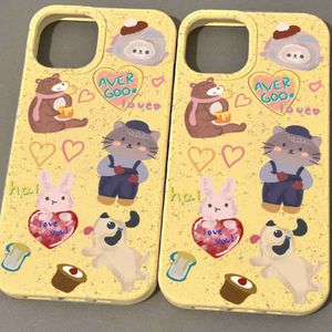 Cell Cases Ins Cute Cartoon Nieuw van toepassing op 14Promax Phone Case iPhone13 Frosted Opporeno98 Huawei Nova7 Honor 60 Sets Red Rice K4