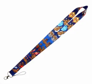 Correas para teléfono móvil celular Charms 10 piezas de dibujos animados populares llaves de dibujos animados Lanyard ID Badge Holder cuello cuerda llavero para niñas al por mayor fiesta buenos regalos 2023 # 112