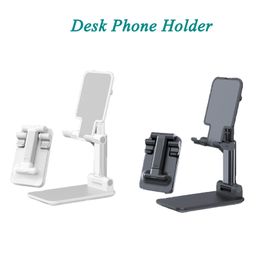 Opvouwbare mobiele telefoon Houder Cellphone-accessoires Verstelbare Draagbare Extend Metal Stand Universal for Smartphones Desk Tablets