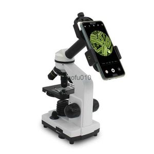 Adaptador de teléfono celular con abrazadera de resorte Accesorios de microscopio monocular Adaptar telescopio Soporte de accesorio de clip de teléfono móvil L230619
