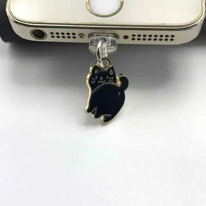 Gadgets antidérapants de téléphone portable mignon fesses surélevées en sursure de téléphone Cat Plug