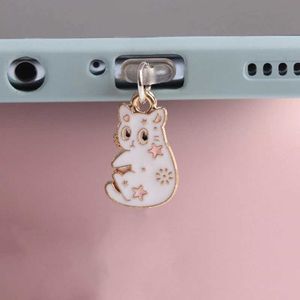 Téléphone cellulaire Anti-Dust Gadgets Plude Plug de poussière Kawaii Cat Anti Dust Cap Charge Port Pring Pendeur