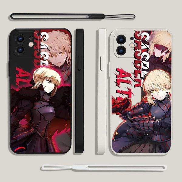 Bumpers de téléphone portable F-Fate Zero Stay Night Sabre Sabre pour Samsung A54 A34 A73 A53 A33 A23 A14 13 A04 A04E A72 A52 A52S A32 A22 A12 A71 A51 4G 5G Y240423