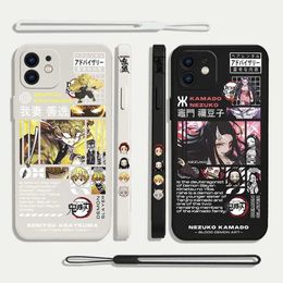 Mobiele telefoon Bumpers Game Demon Slayer Japan Case voor Oppo Realme 11 10 9 9i 8 8i 7 7I 6 Pro plus C31 C35 C1 C11 C12 C12 C15 C20 C21Y C25 C25S Cover Y240423