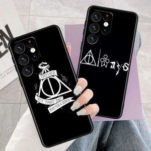 Bumpers de téléphone portable Harry P-Potter Case de téléphone pour Samsung Galaxy S23 S22 S21 S20 Fe S10 S10E S9 S8 Ultra Plus Lite Black Soft Cover Y240423