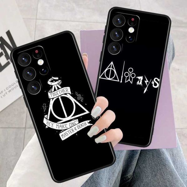Bumpers de téléphone portable Harry P-Potter Case de téléphone pour Samsung Galaxy S23 S22 S21 S20 Fe S10 S10E S9 S8 Ultra Plus Lite Black Soft Cover Y240423