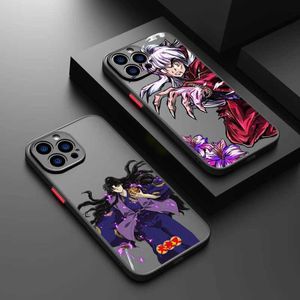 Bumpers de téléphone portable inuyasha anime japonais pour iPhone 15 14 13 12 Mini 11 xs xr x 8 7 Pro Max plus