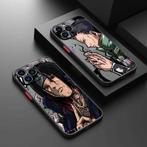 Mobiele telefoon bumpers Narutos Anime voor iPhone 15 14 13 12 Mini 11 XS XR X 8 7 Pro Max plus TPU Frosted doorzichtige telefooncase Y240423