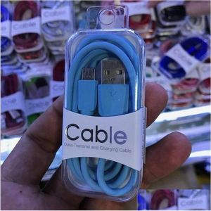 Mobiele Telefoon Kabels 1M 3Ft Type C Micro Usb S Android Tablet Usbc Snel Opladen Mobiele Datakabel draad Voor S8 S9 Note S20 S21 Huawei Met Dhamw