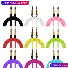 Câbles de téléphone portable Couleur Magic O Aux Car S 3,5 mm Casque Haut-parleur Ligne Drop Livraison Téléphones Accessoires Dhell