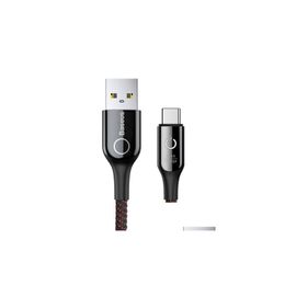 Câbles de téléphone portable Type C Câble Smart Power Off USB pour Xiaomi 10 9T Charge rapide 3.0 Redmi Note 9S Drop Livraison Accessoires de téléphones Dhqot