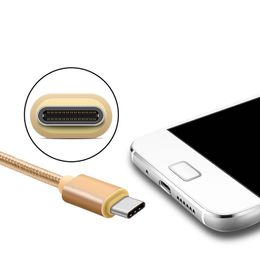 Câbles de téléphone portable Câble USB Type C Nylon Métal Type-C Synchronisation Charge rapide pour OnePlus 3T 3 2 ZUK Z2 /Lumia 950XL/950 /ASUS Zenfone