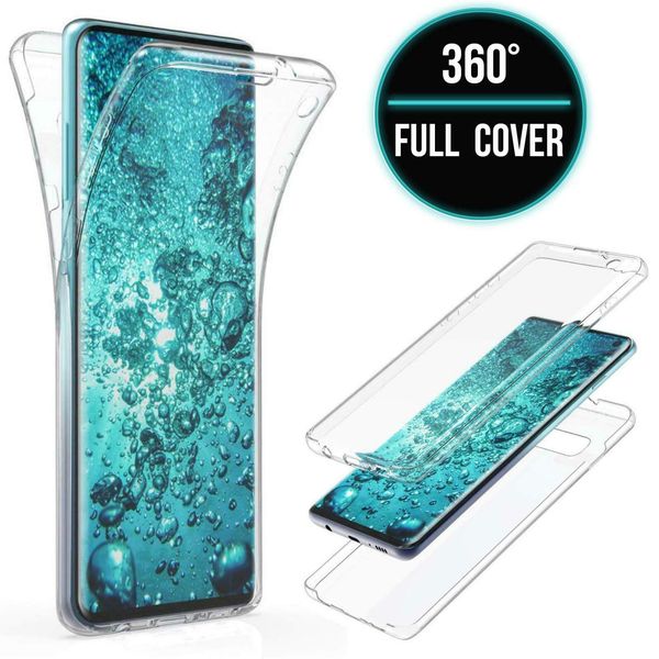 Estuches para teléfonos celulares Estuche de 360 grados para Samsung Galaxy S9 S10 S20 Ultra Estuche con cubierta completa Todo incluido