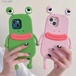 Custodie per cellulari 3D Coreano Divertente Rana Cartoon Cover per Samsung S22 UITRA S21 PIUS S20 FE A53 NOTE10 Galaxy Custodia per telefono Protezione per lenti Soft ShellL2310/16