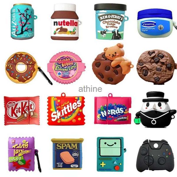 Étuis de téléphone portable Snacks 3D Candy Drinks Étui en silicone pour Airpods 2 3 Génération Couverture pour AirPods Pro Protection pour Air Pods Pro YQ240117