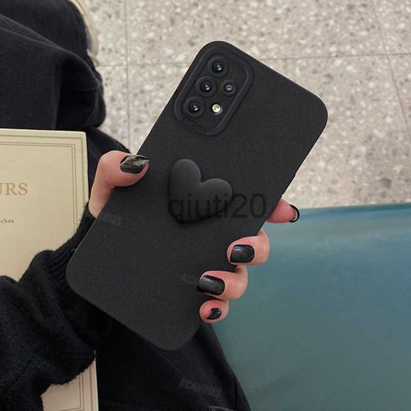 Estuches para teléfonos celulares A 53 52 32 72 Funda de silicona líquida para Samsung Galaxy A53 A73 A33 A13 A12 A23 A52 A32 4g 5g Love Heart Protect Camera Full Cover x0807