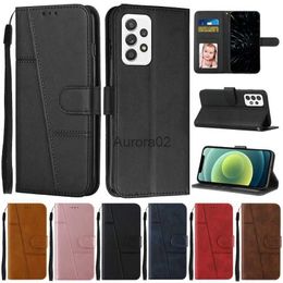 Mobiele Telefoon Gevallen A13 A53 A73 5G Cover Leather Flip Wallet Case voor Funda Samsung Galaxy A23 A33 a03S A03 Core Covers yq240330