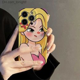 Mobiele telefoon hoesjes Angry Girl Film Telefoonhoesje Geschikt voor 14promax niche iPhone 13 Premium 12 Hard Case Q230915