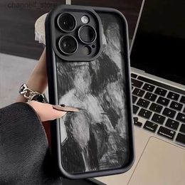 Mobiele telefoonhoesjes Kunstschets iPhone 15 mobiele telefoonhoes iPhone14promax retro iPhone13 Pro zacht iPhone11 anti-drop 12 paar modellenY240325