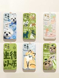 Étuis pour téléphones portables Bénéfice Creative Fun Text Waiting for Coin Application 15 13 Phone Case iPhone 14 Promax New 12 Sets 11 Personnalisé xsmax Vert XL Al